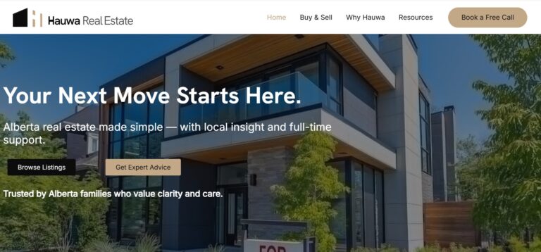Hauwa Real Estate Hero Section