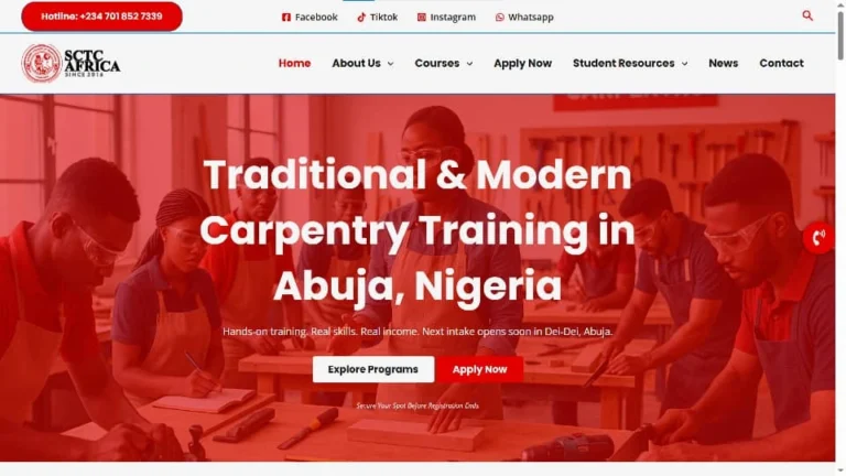 Delta Drive SCTC AFRICA website design